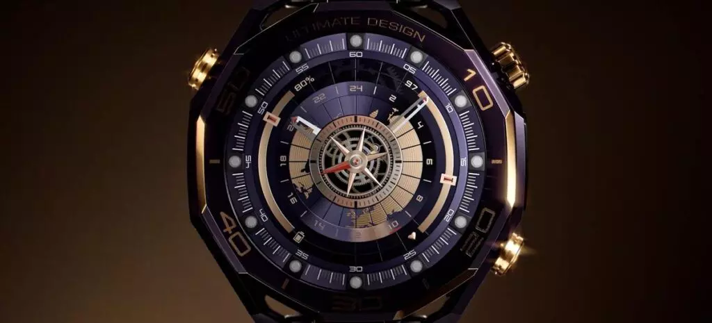Наука и технологии | Huawei представила элитные золотые умные часы Watch Ultimate Design Royal Gold